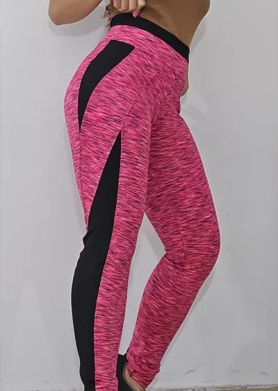 Calza RUN premium rosa jaspeado