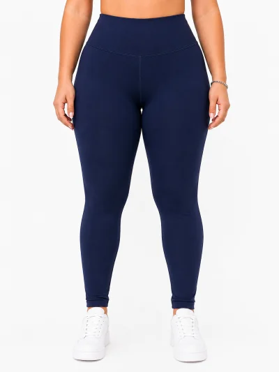 Calza TERMICA lycra AZUL MARINO