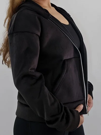 Campera de corderoy con plush