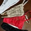 Colaless de encaje talle unico regulable (pack x 3)