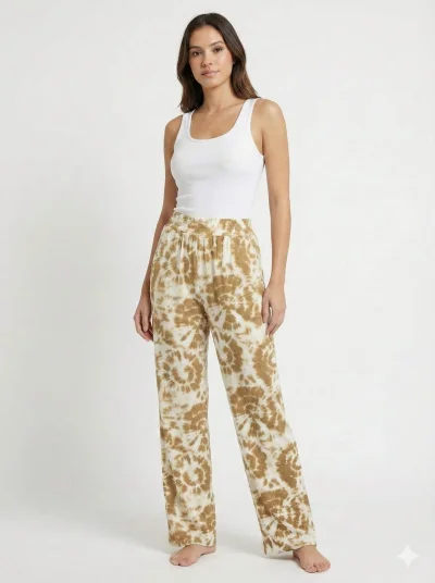Pantalon recto estampado