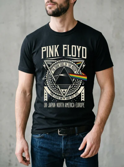 Remera Fanwear Pink Floyd Unisex