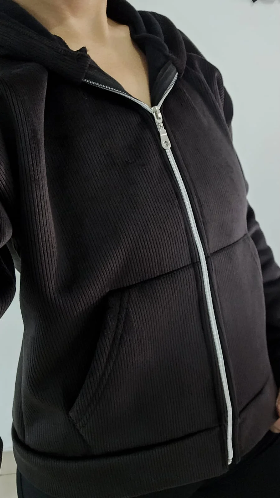 Campera de corderoy con plush