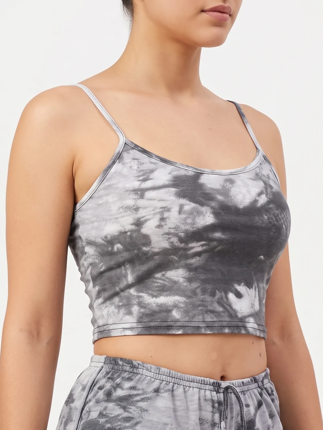 Musculosa Top Tiritas Gris OFERTA