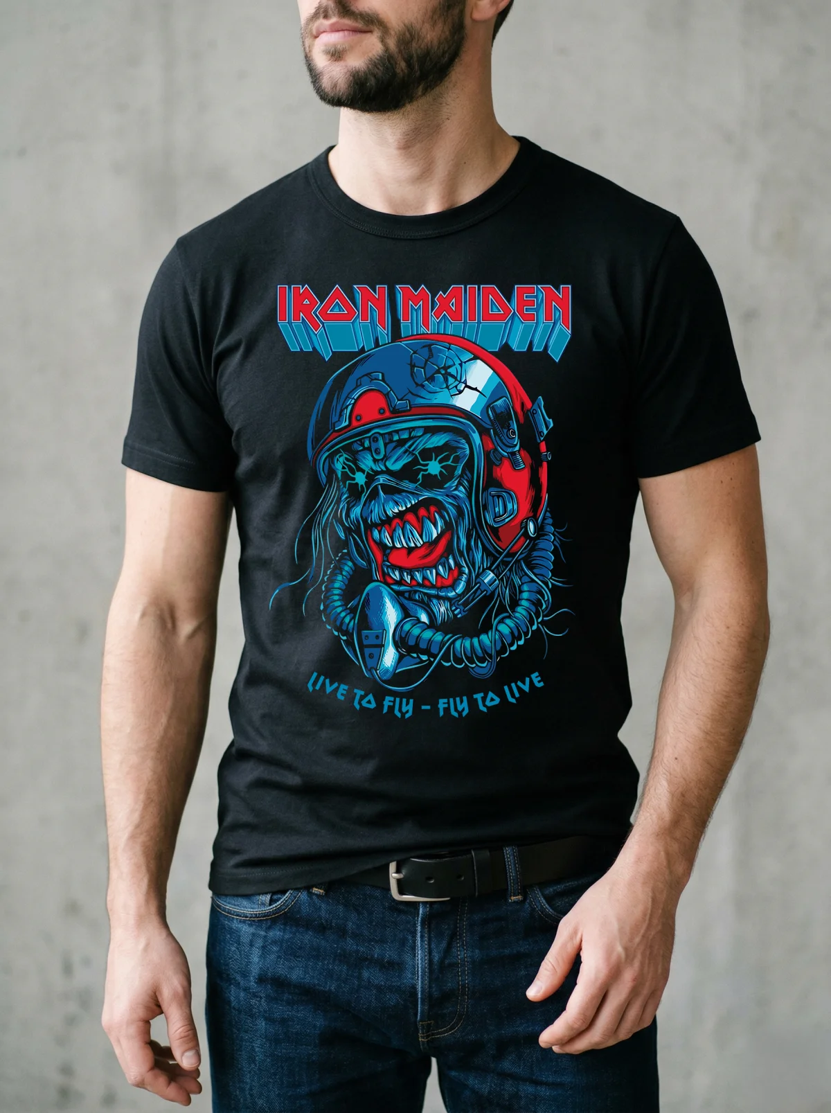 Remera Fanwear Iron Maiden Fly To Live